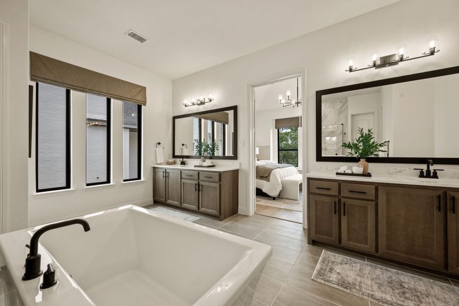 Furnished interior in a model home at Park Hills in Rockwall (Image 19). Furnished interior in a model home at Park Hills in Rockwall (Image 19).