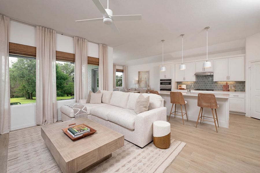 Furnished interior in a model home at Brookshire at Legacy Hills-60s in Celina (Image 4).