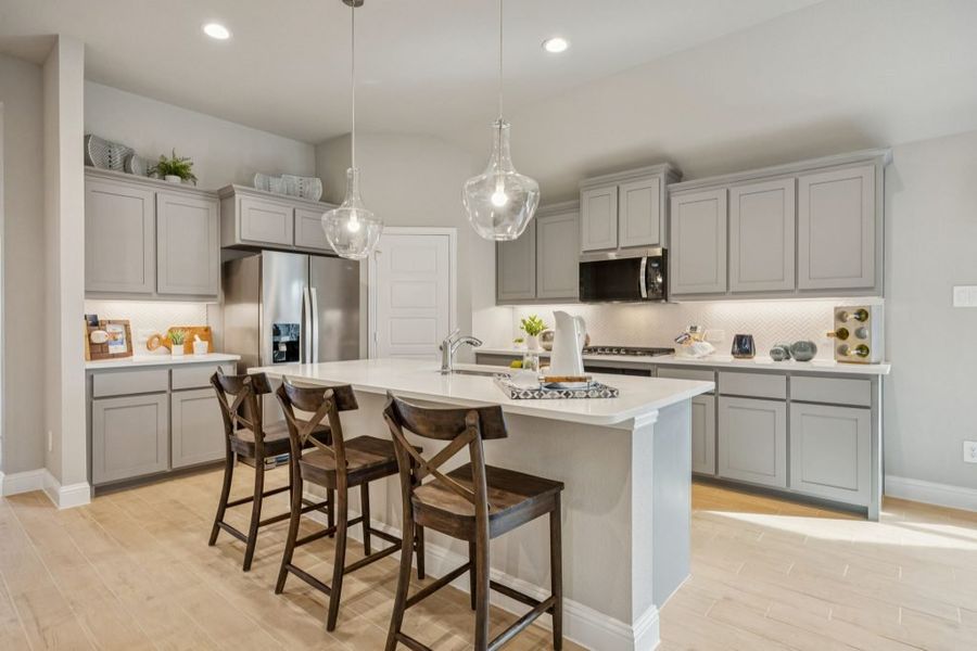 Furnished interior in a model home at Arcadia Trails in Balch Springs (Image 17).