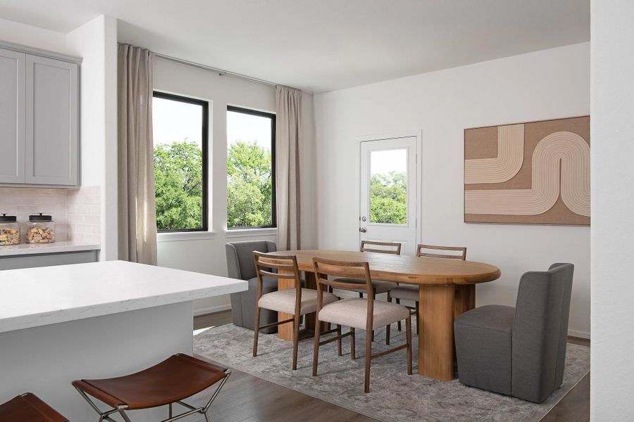 Furnished interior in a model home at Emory Glen in Magnolia (Image 3).