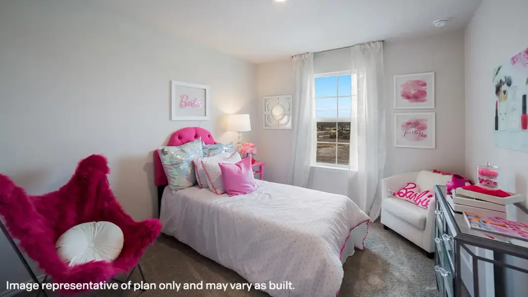 Furnished interior in a model home at Weatherwood in San Antonio (Image 20).