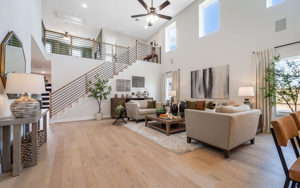 Furnished interior in a model home at Emberly in Beasley (Image 8).
