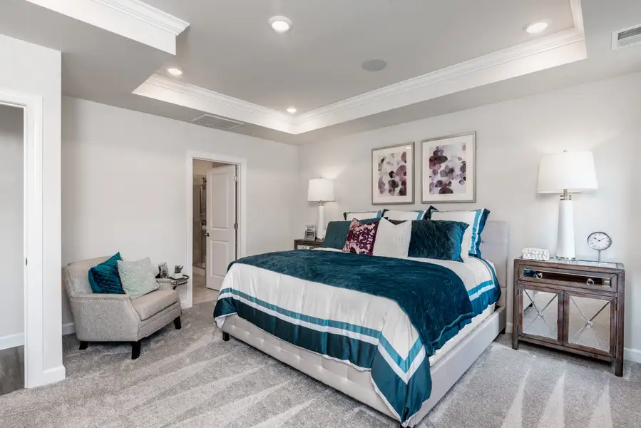 Furnished interior in a model home at Southridge - Spring Series in McKinney (Image 7).