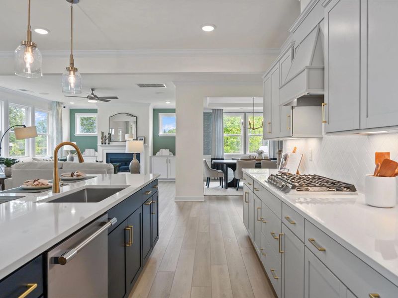 Furnished interior in a model home at Springvale South in Fuquay Varina (Image 20).