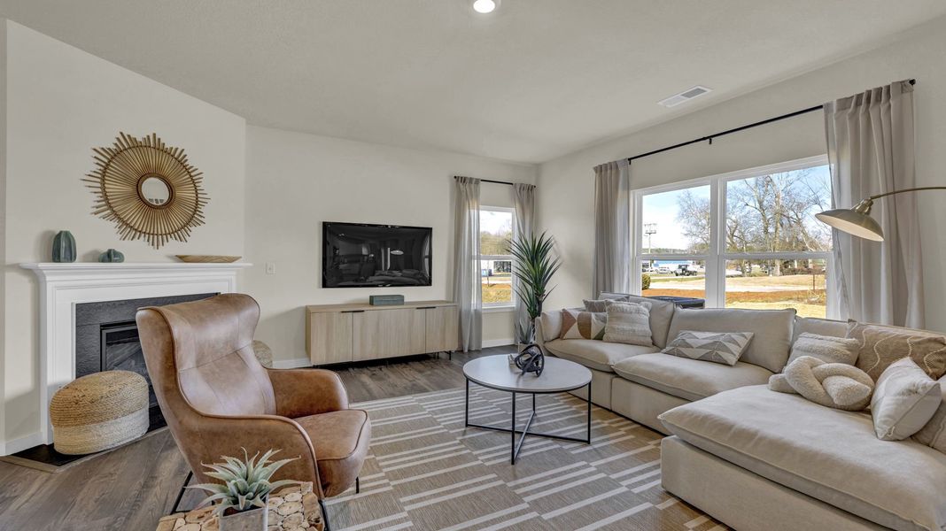 Furnished interior in a model home at Polo Fields in Kingsport (Image 7).