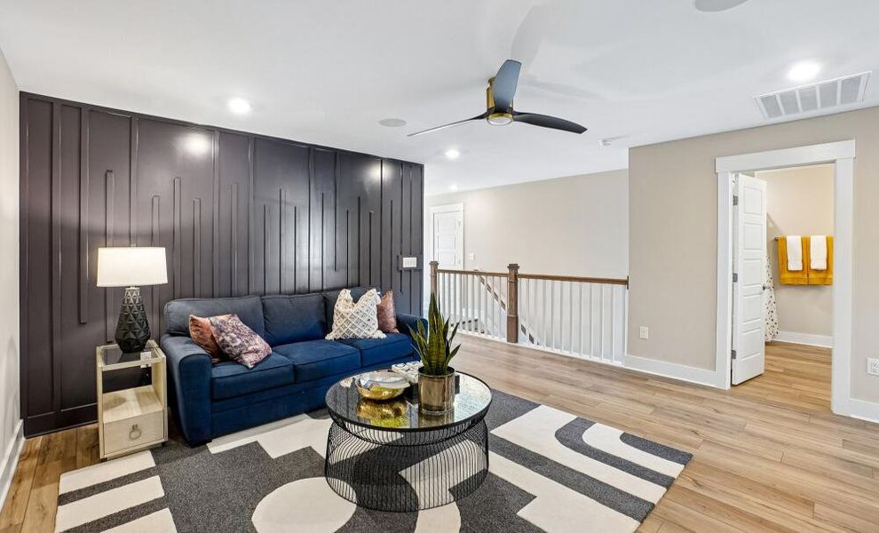 Furnished interior in a model home at High Springs in Clayton (Image 27).