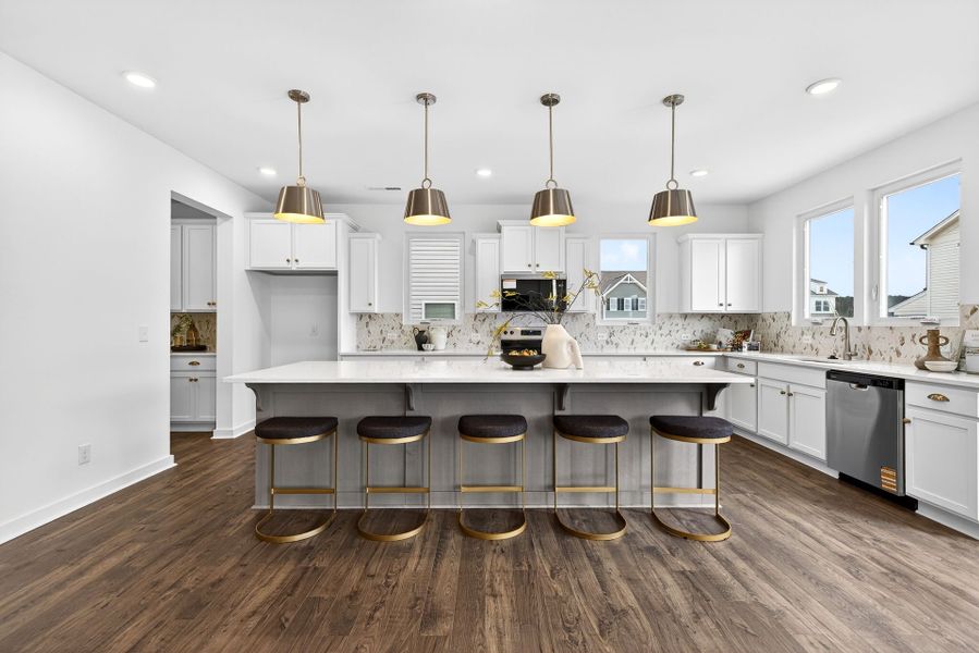 Furnished interior in a model home at Swaim Meadows in Winston-Salem (Image 2).