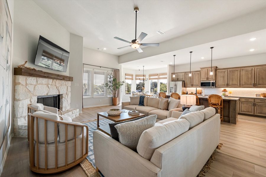 Furnished interior in a model home at Oak Grove Addition in Springtown (Image 29).