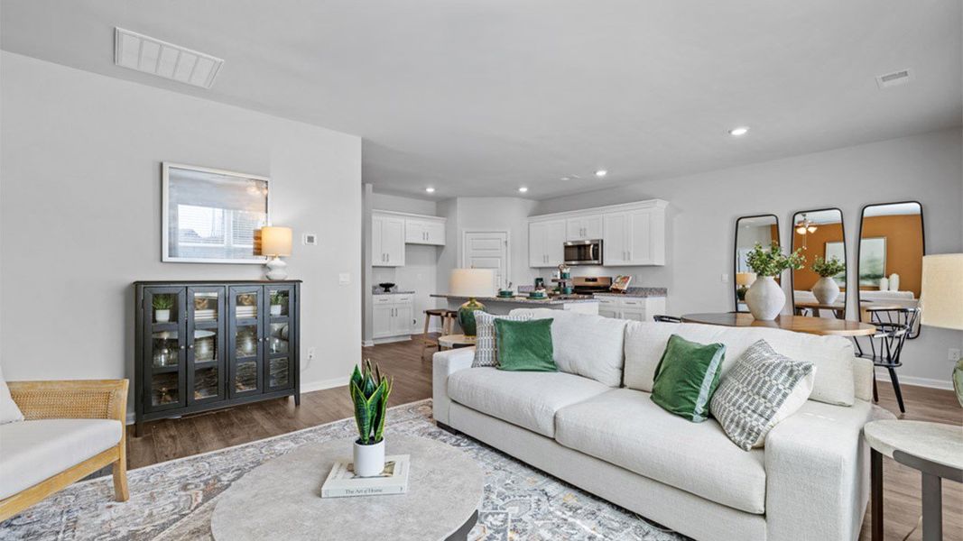 Furnished interior in a model home at Garden Lakes in Hampton (Image 6).