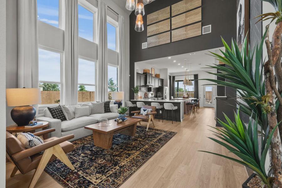 Furnished interior in a model home at Confluence in Marion (Image 6).
