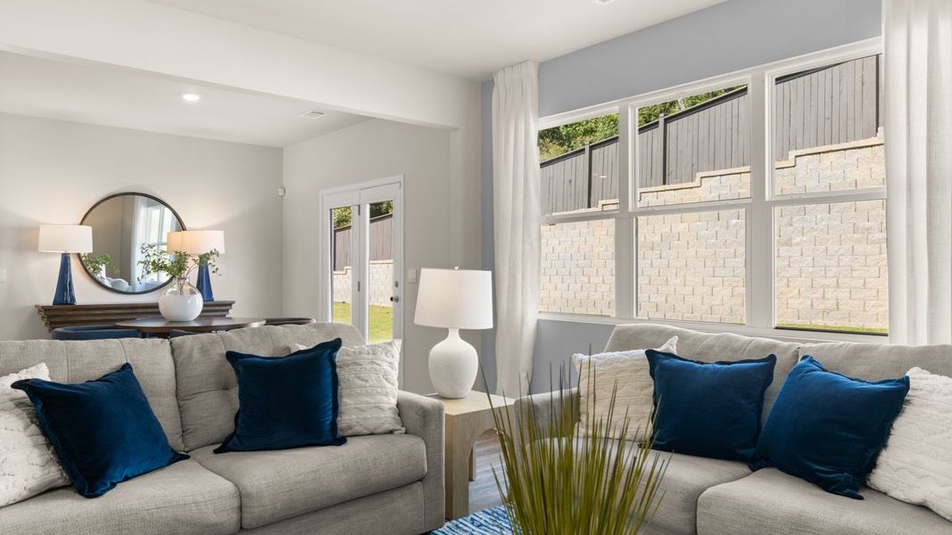 Furnished interior in a model home at Brooks Station in Dacula (Image 26). Furnished interior in a model home at Brooks Station in Dacula (Image 26).