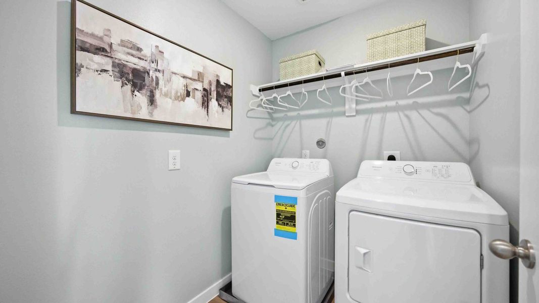 Furnished interior in a model home at Mansfield Park in Houston (Image 20).