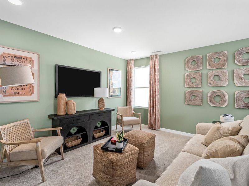 Furnished interior in a model home at Calista Farms in White House (Image 37). Furnished interior in a model home at Calista Farms in White House (Image 37).