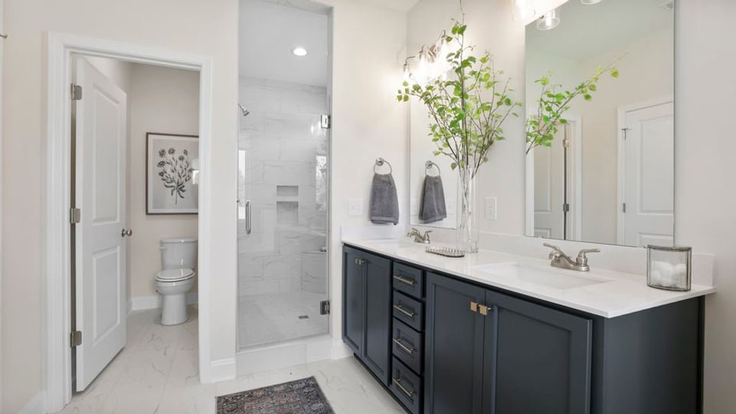 Furnished interior in a model home at Arrowood Acres in Enoree (Image 34).