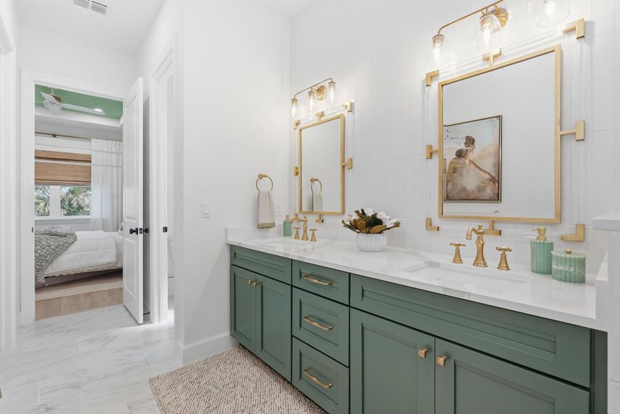 Furnished interior in a model home at Beachview Cove in Ormond Beach (Image 86).