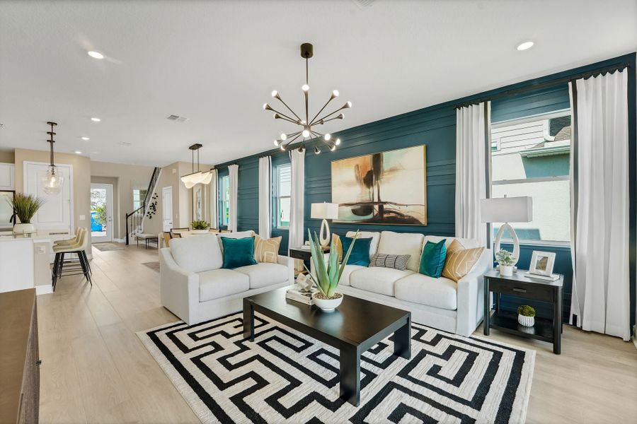 Furnished interior in a model home at Waterlin in St. Cloud (Image 6).