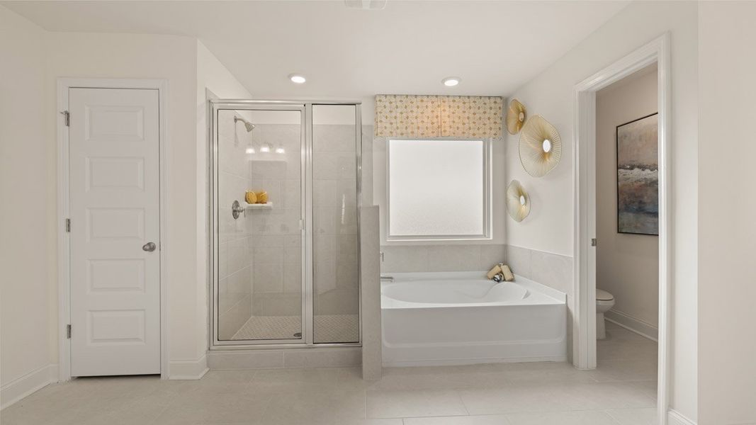 Furnished interior in a model home at The Gates at Pates Creek in Hampton (Image 27).