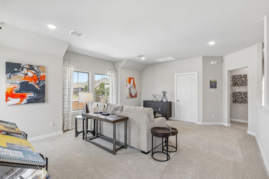 Furnished interior in a model home at Ventana in Fort Worth (Image 26).