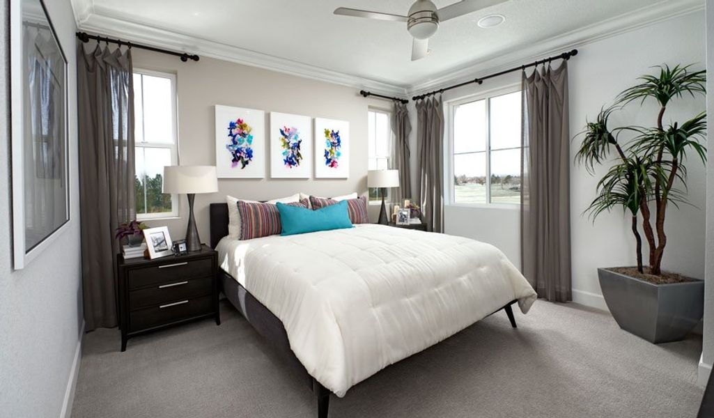 Furnished interior in a model home at Urban Collection at Palmer Village in Colorado Springs (Image 14).