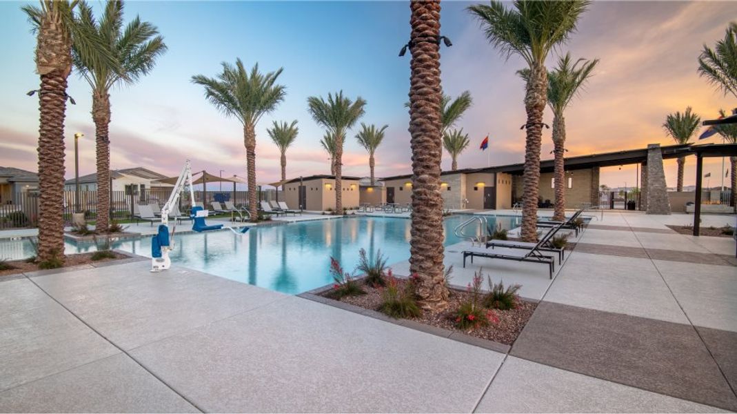 Walkway near the pool