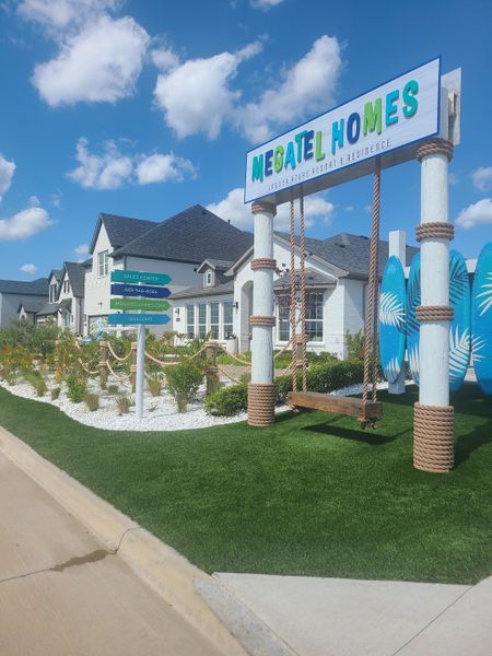 Charming homes with lush landscaping in Sicily by Megatel Homes, Princeton, TX.