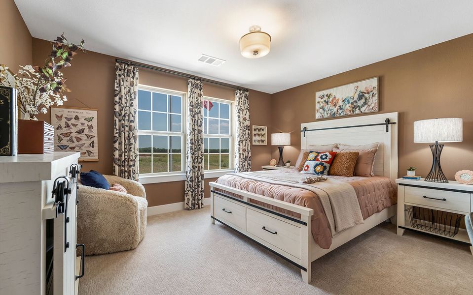 Furnished interior in a model home at Westridge in McKinney (Image 22).