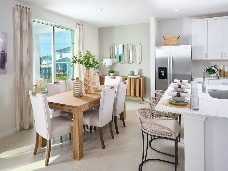 Furnished interior in a model home at Wynnstone - Classic Series in Davenport (Image 4).