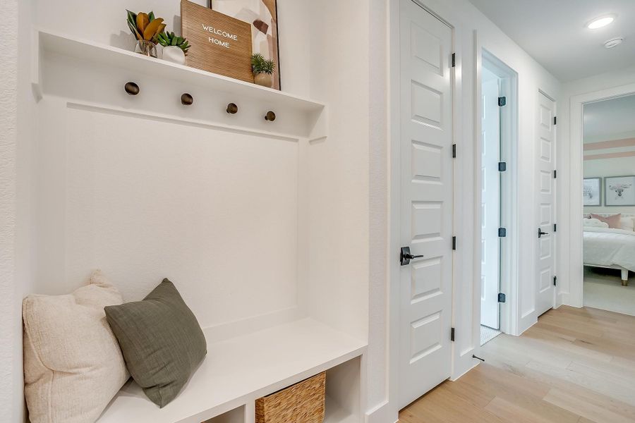 Furnished interior in a model home at Sweetgrass in Fort Worth (Image 7).