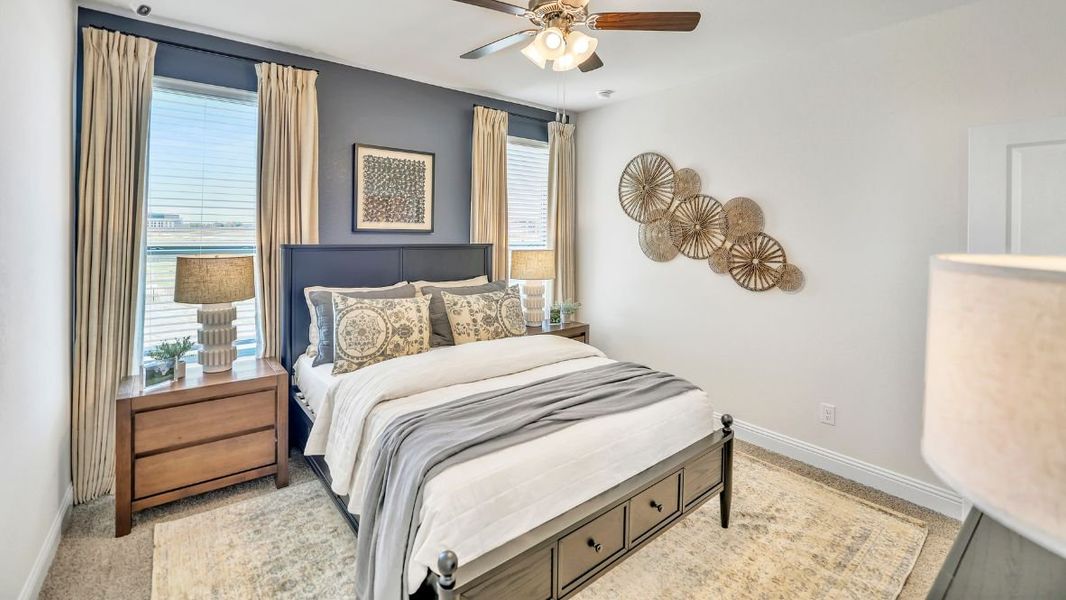 Furnished interior in a model home at The Avenue in Allen (Image 16).