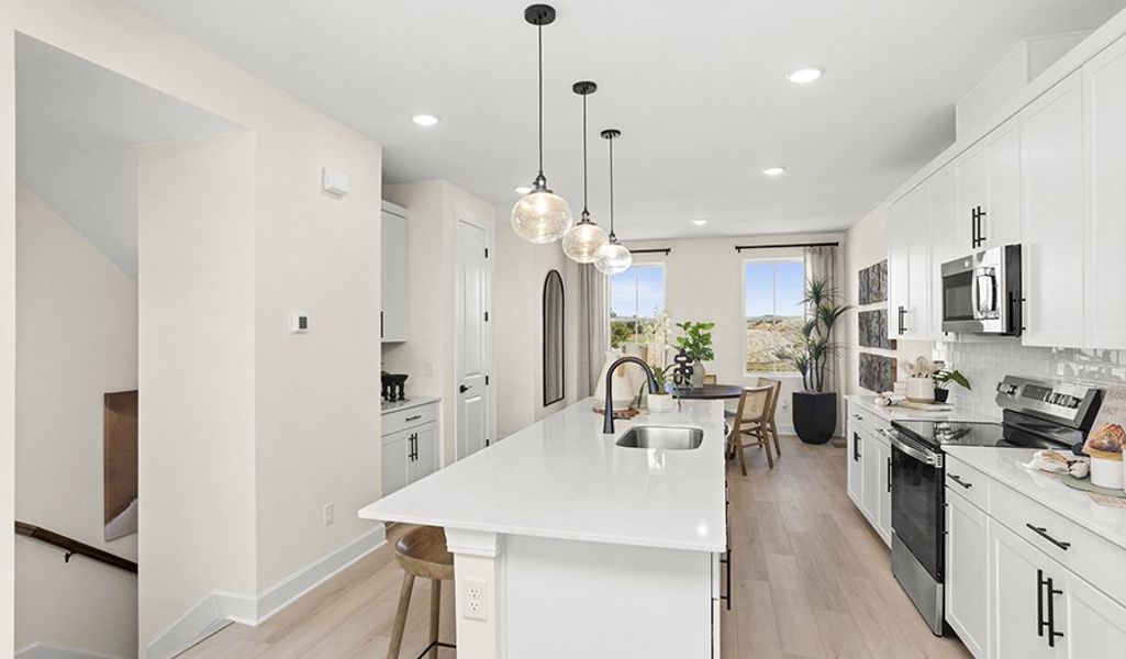 Furnished interior in a model home at The Crossings at Barton Village in Lebanon (Image 8).