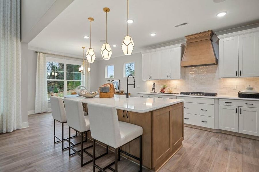 Furnished interior in a model home at Wexford in Elon (Image 7).