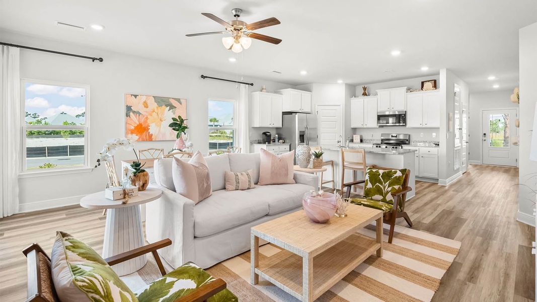 Furnished interior in a model home at Windmark Beach in Port Saint Joe (Image 7). Furnished interior in a model home at Windmark Beach in Port Saint Joe (Image 7).