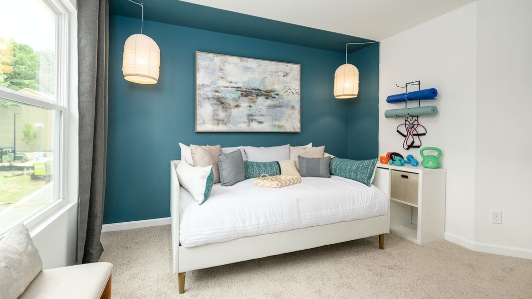 Furnished interior in a model home at Benteen Reserve in Atlanta (Image 14).