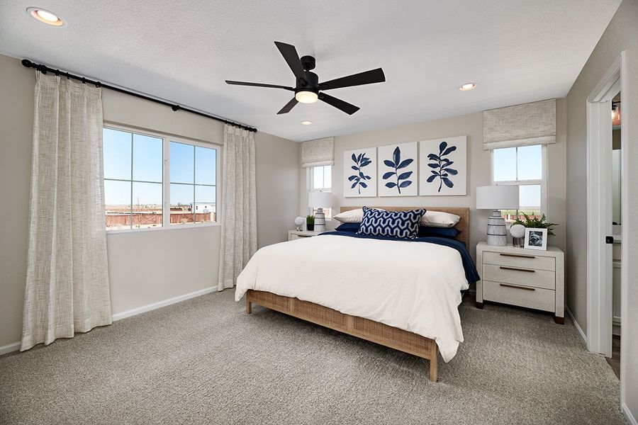 Furnished interior in a model home at The Glen in Colorado Springs (Image 26).