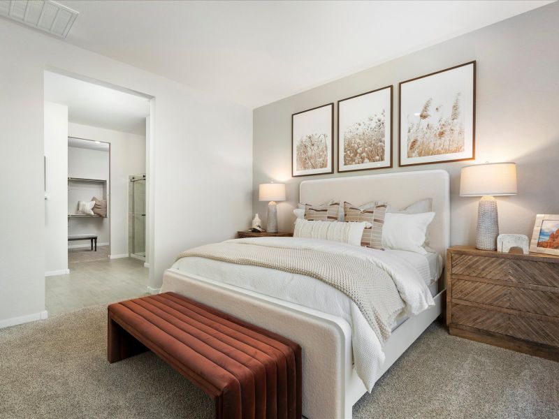 Furnished interior in a model home at White Tank Foothills Signature Series in Waddell (Image 11).