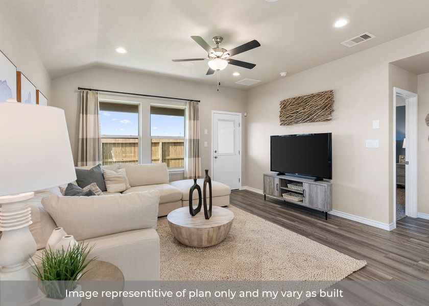 Furnished interior in a model home at Ranch View in Corpus Christi (Image 11).