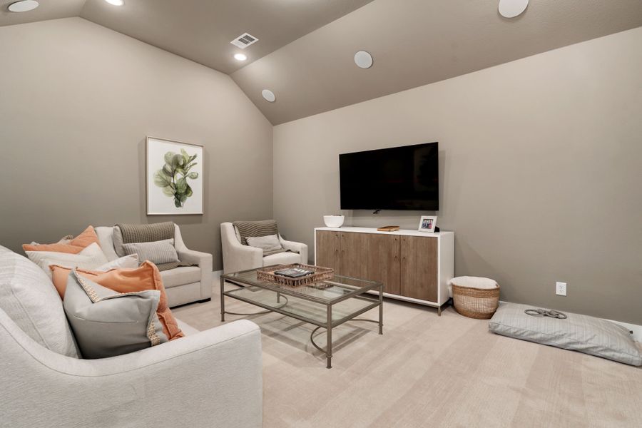 Plan 1685 Media Room Representative Photo by American Legend Homes