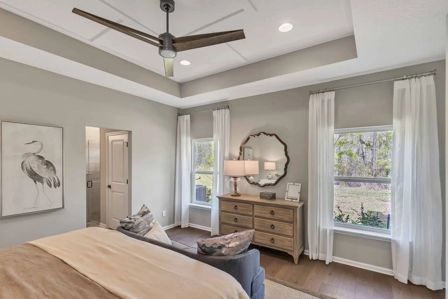 Furnished interior in a model home at Wilford Preserve 50' in Orange Park (Image 11).