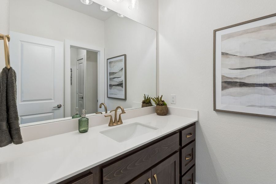 Furnished interior in a model home at Rainwater Crossing in Celina (Image 31). Furnished interior in a model home at Rainwater Crossing in Celina (Image 31).