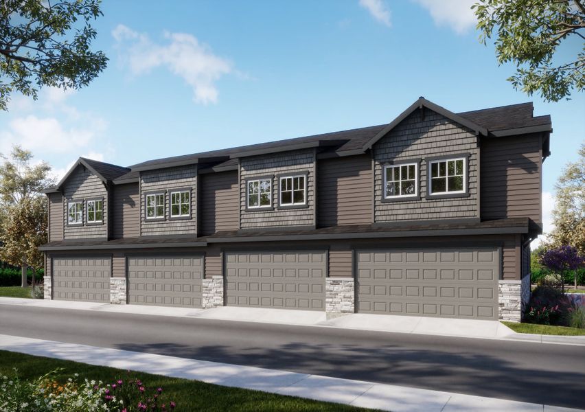 Front exterior of a home in the Erie Highlands community, located in Erie, CO (Image 4). Front exterior of a home in the Erie Highlands community, located in Erie, CO (Image 4).