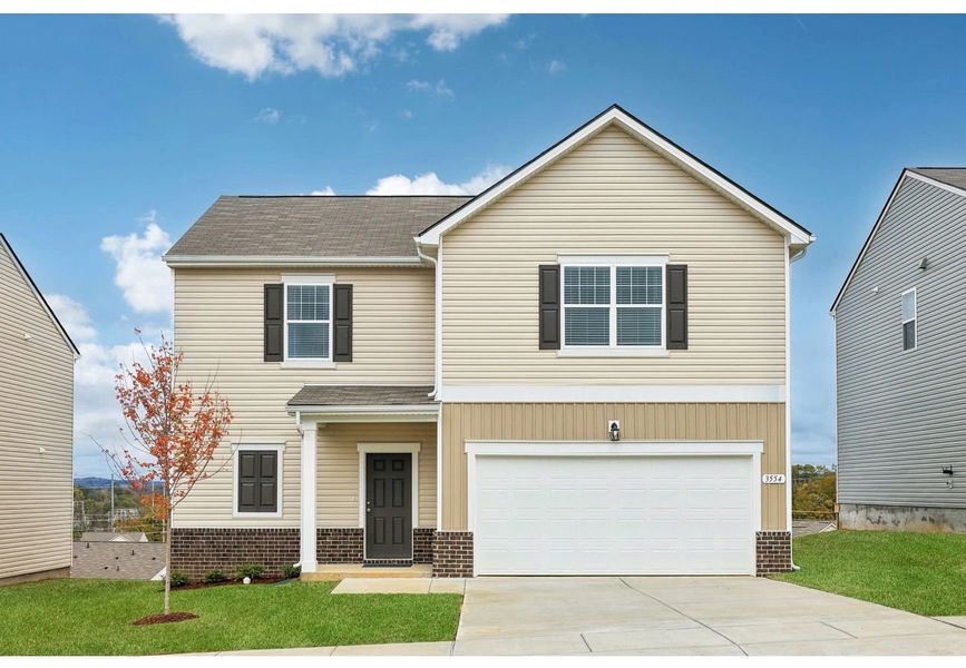 Front exterior of a home in the The Summit at Carters Station community, located in Columbia, TN (Image 2).
