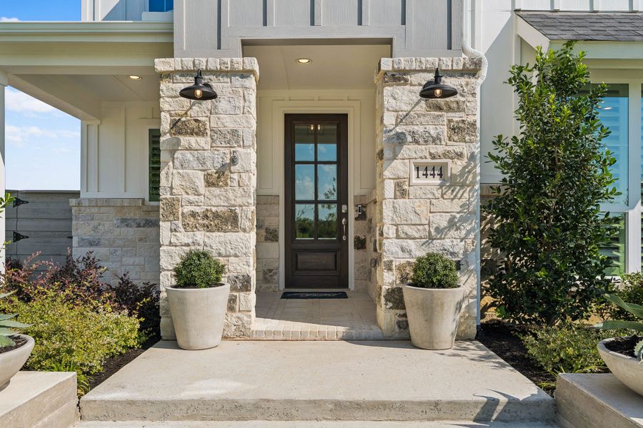Welcoming Front Porch at American Legend Homes Ramble Model Welcoming Front Porch at American Legend Homes Ramble Model