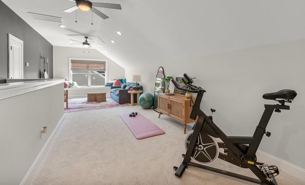 Furnished interior in a model home at Enclave at Riverdale in Huntersville (Image 13).