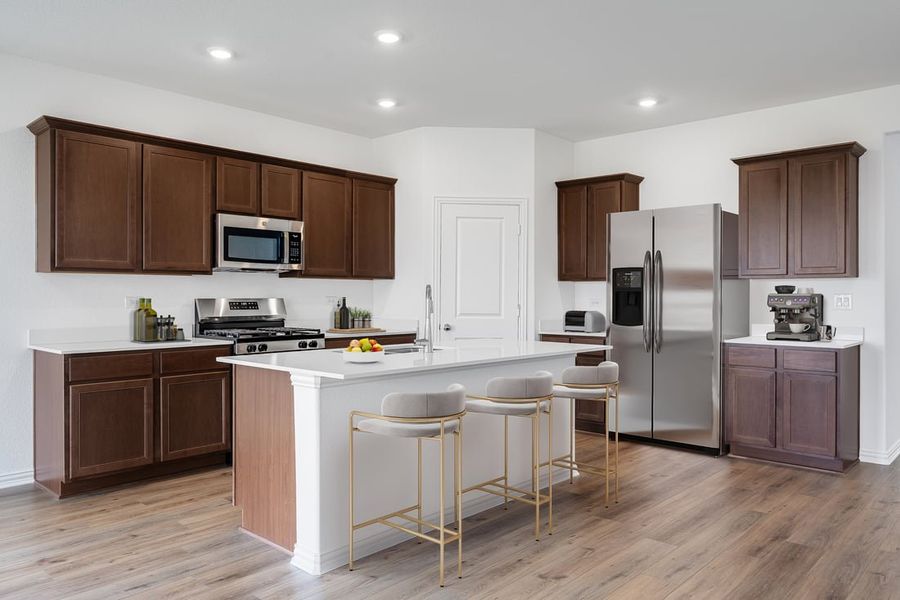 Furnished interior in a model home at River Ridge in Crandall (Image 48).