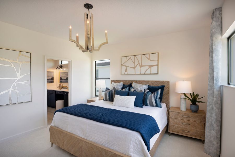 Furnished interior in a model home at Elevated at Sonoma Resort in Kissimmee (Image 19).