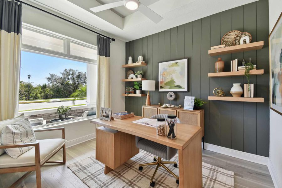 Furnished interior in a model home at Coasterra in Palmetto (Image 7).