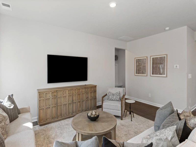 Watch the big game or host movie night in the great room.