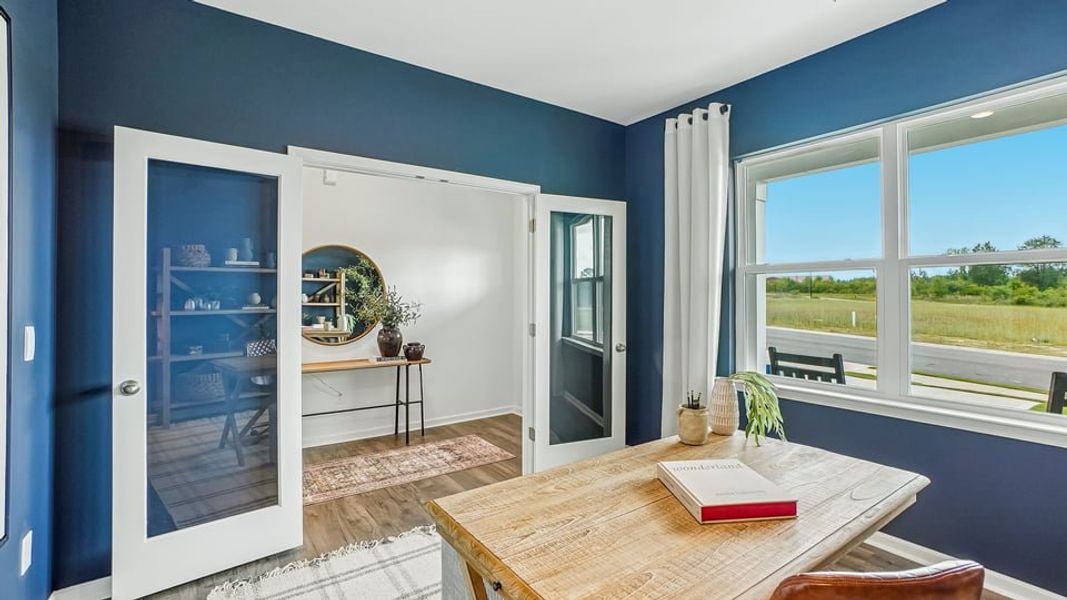 Furnished interior in a model home at Martin Farms in Aberdeen (Image 27).