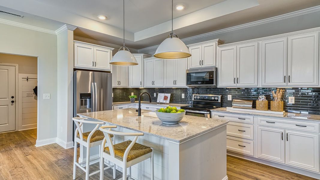 Furnished interior in a model home at The Cottages at 78 North in Sanford (Image 5).