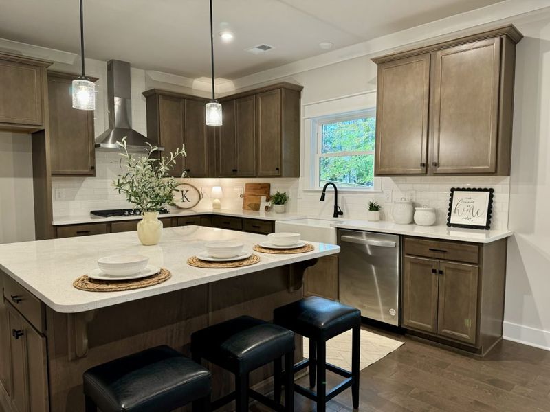 Furnished interior in a model home at Springside Reserve in Powder Springs (Image 30).